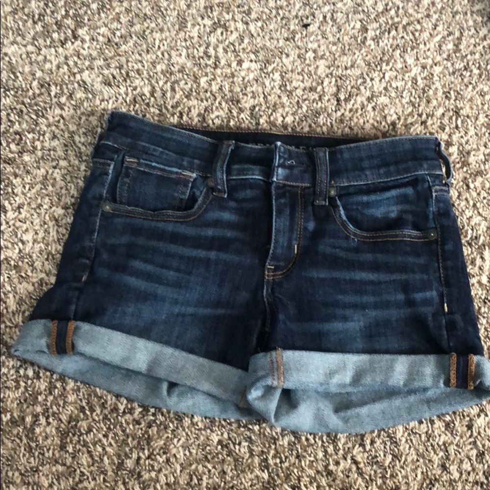 dark wash shorts